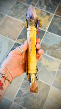Load image into Gallery viewer, NEW MOON WAND Amethyst &amp; Rhodonite
