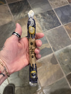 JUNIOR New Moon Wands Blue Kyanite With Clear Quartz