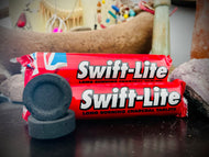 Swift-Light Charcoal Tablets (Package contains 10 tablets) 33mm