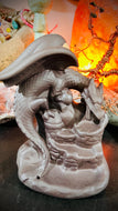Ceramic Backflow Incense Burner Dragon & Castle  5″X5.75″H