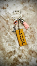 Load image into Gallery viewer, Grab Your Brooms Ladies Double Sided Wooden Bamboo Keychain
