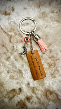 Load image into Gallery viewer, Grab Your Brooms Ladies Double Sided Wooden Bamboo Keychain

