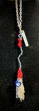 Load image into Gallery viewer, Third Eye Magik Witches Broom Car Pendulums (Black Kyanite)
