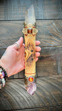 Load image into Gallery viewer, NEW MOON WAND Smokie Quartz &amp; Amethyst LARGE
