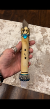 Load image into Gallery viewer, New Moon Wands Chakra Smokie Quartz &amp; Selenite Medium

