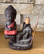 Baby Buddha Waterfall Backflow Incense Holder 3″X4.75″H